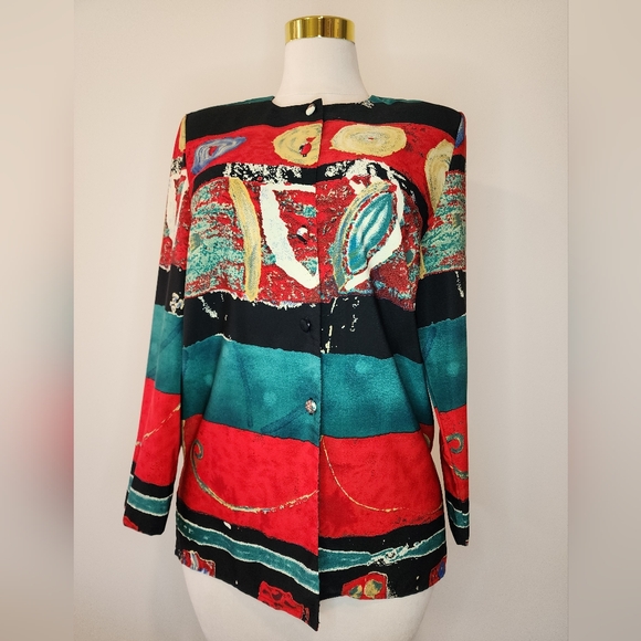 Vintage Barrie Stephens Abstract Blazer - Picture 3 of 14